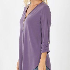 Zenana 3/4 length sleeve top